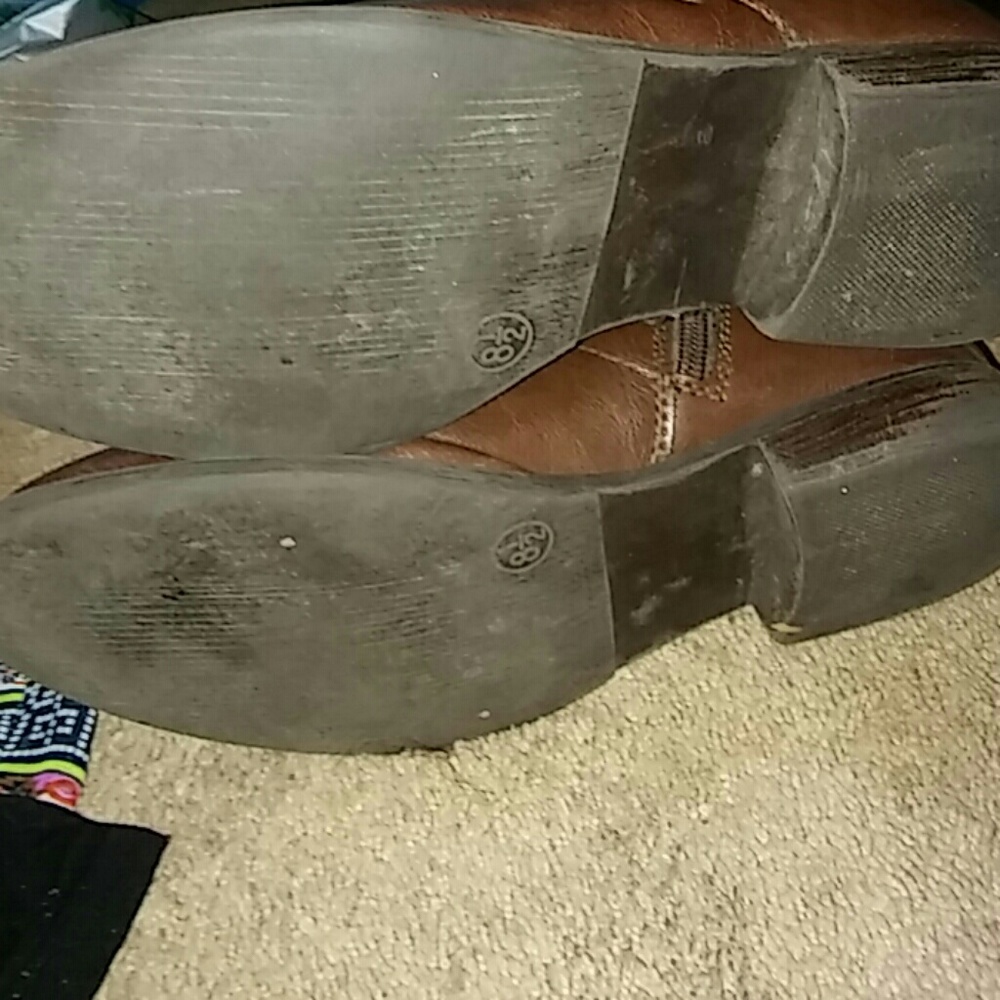 Sz 8 1/2 drk brwn riding boots by Mossimo - Picture 4 of 5